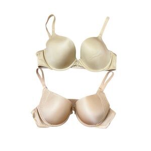 Maidenform Nude Underwired Padded Bras Set of 2 Size 38C
